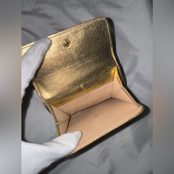 Celine Pink And Gold Macadam Trifold Wallet - Picture 10 of 11